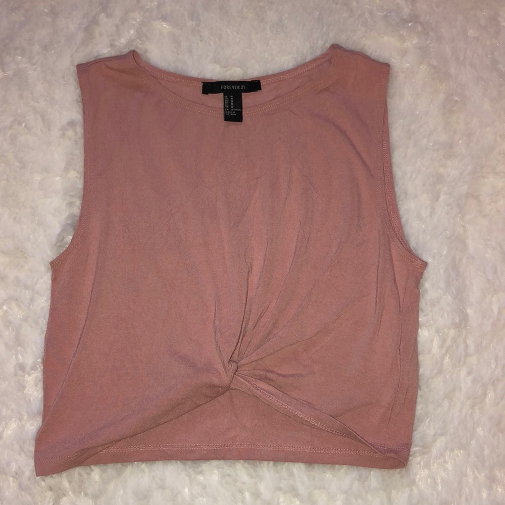 Light pink crop top